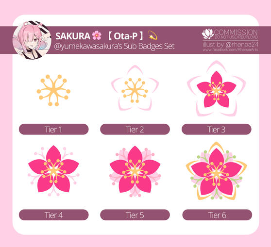 Sakura Sub Badges